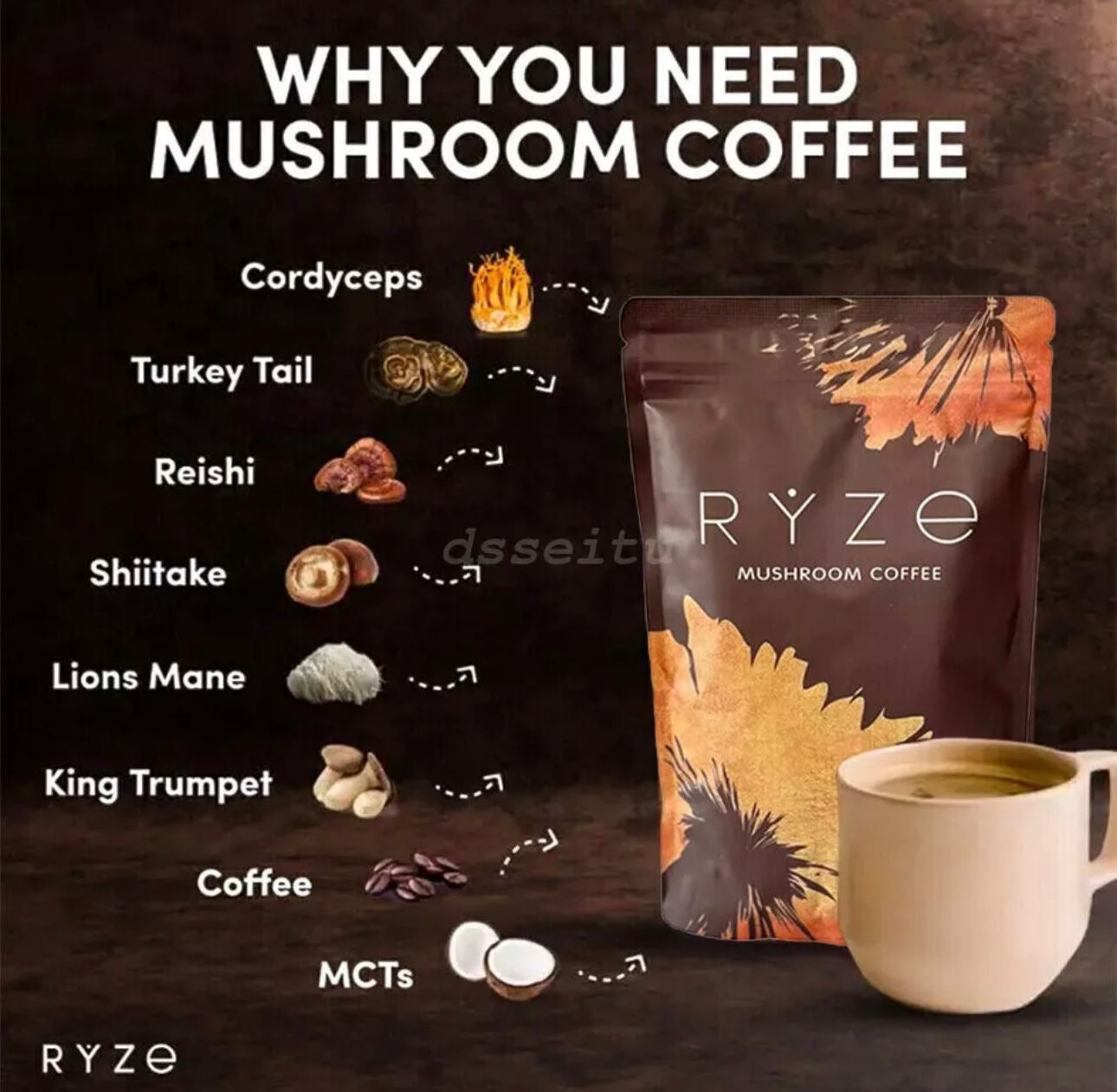 Mushroom coffee
